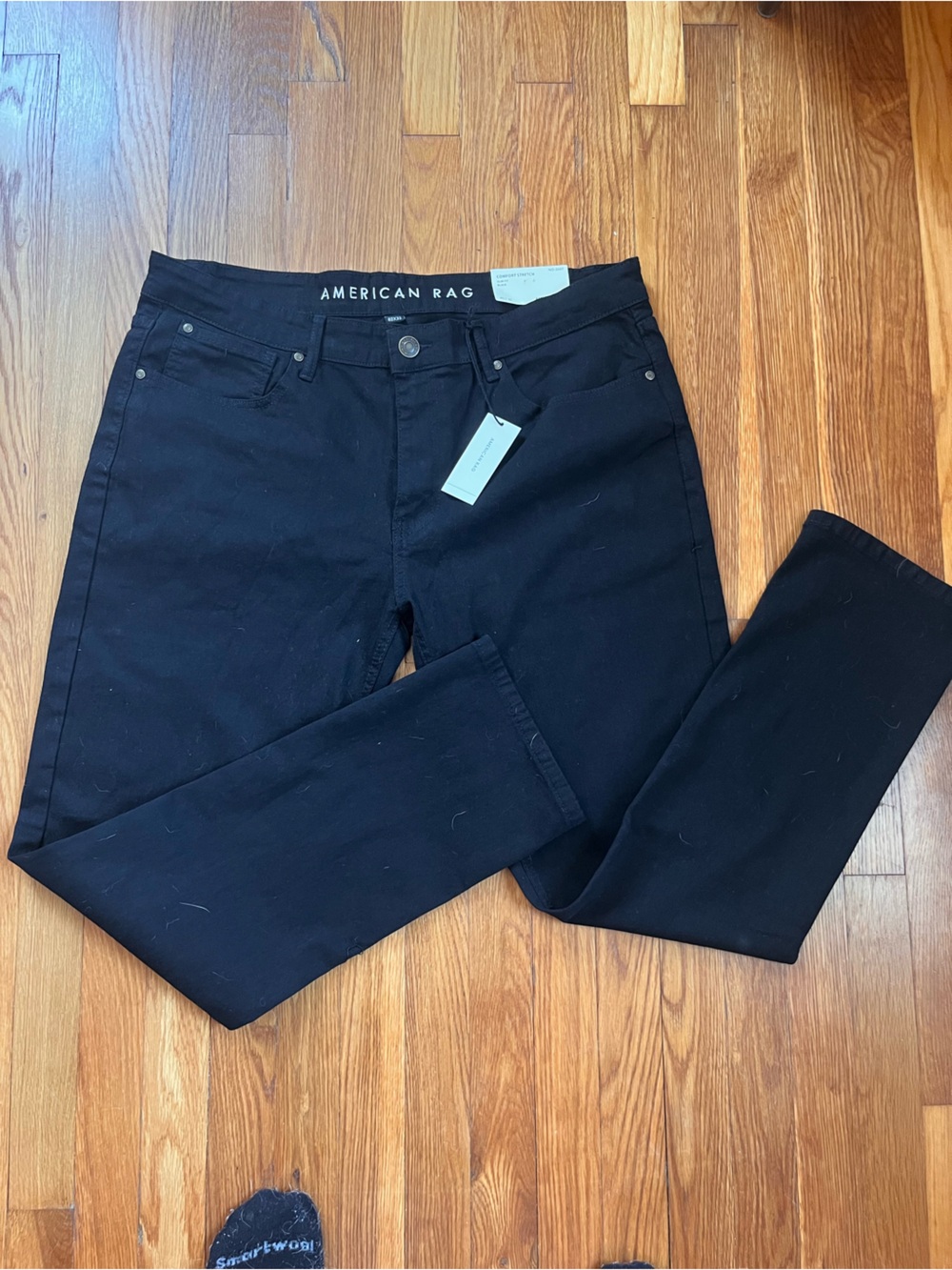 American Rag Men's Black Slim Straight Jeans